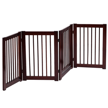 Barrière pour animaux, pliable en bois, 203 x 76 cm, lot de 4