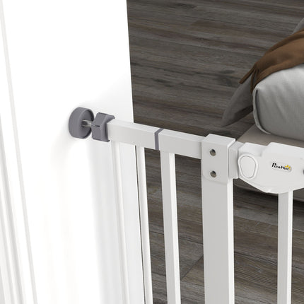 Barrière de sécurité pour animaux, sans perçage, fermeture automatique, réglable de 74 à 101 cm