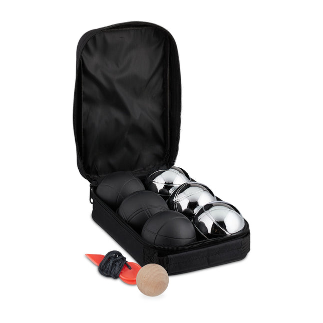 Jeu de boules de pétanque, 6 boules, deux couleurs, sac de transport