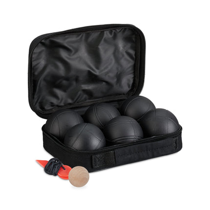 Jeu de boules de pétanque, 6 boules avec sac de transport