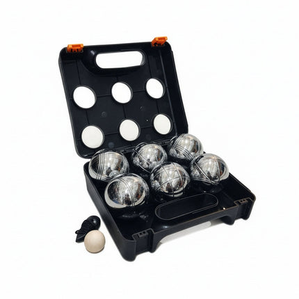 Jeu de pétanque, 6 boules avec étui et accessoires