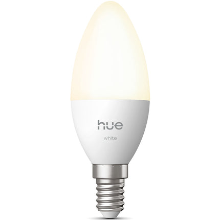 Ampoule connectée Philips Hue White E14, 470 lumens, blanc chaud, lot de 1