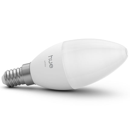 Ampoule connectée Philips Hue White E14, 470 lumens, blanc chaud, lot de 1