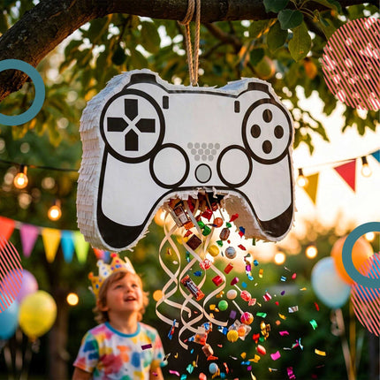 Kit de fête piñata - Bâton et masque bandeau inclus