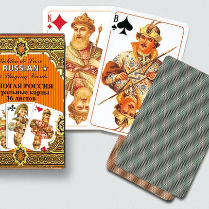 Piatnik Cartes à Jouer Doré Russe