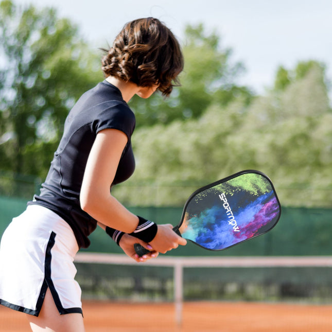 Pickleball-Schlägerset mit 2 Fiberglas-Paddles & Tasche
