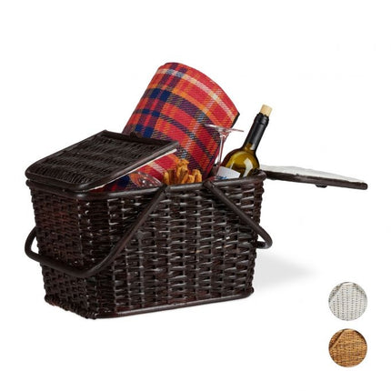 Panier de pique-nique avec couvercle