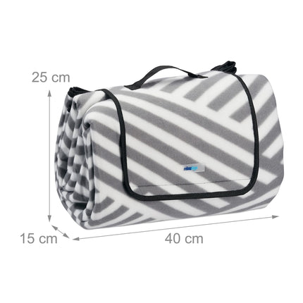 Picknickdecke 200 x 200 cm gestreift