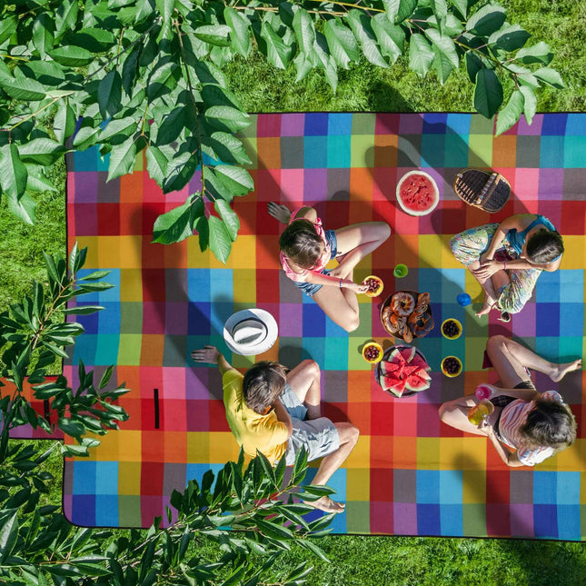 Picknickdecke 300 x 200 cm kariert
