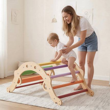 Pikler Triangle Set, 9-in-1 Foldable, 150 lb Capacity