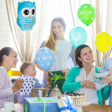 Pinata hibou bleu
