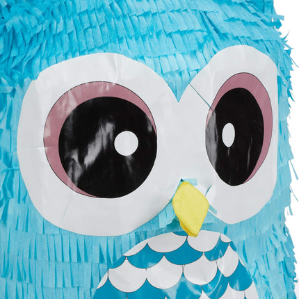 Pinata hibou bleu