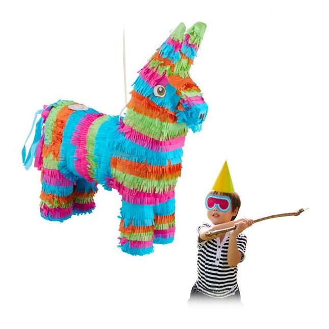 Piñata Esel bunt