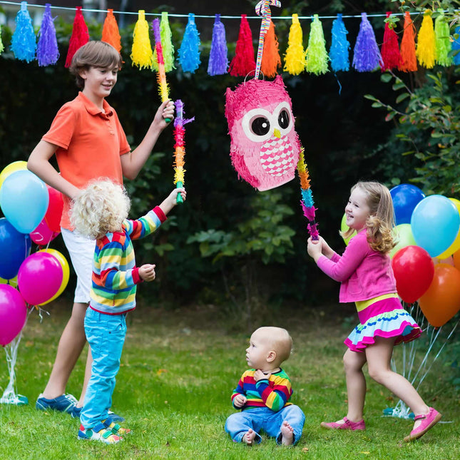 Piñata rosa Eule