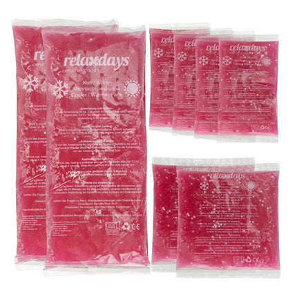 Rosa Kühlpads im 8er-Set