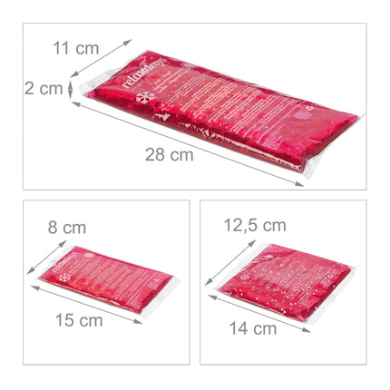 Rosa Kühlpads im 8er-Set