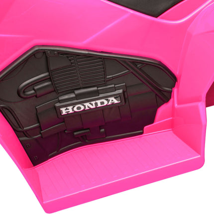 Pinkfarbenes elektrisches Kinderquad mit LED-Licht, Hupe und breiten Reifen