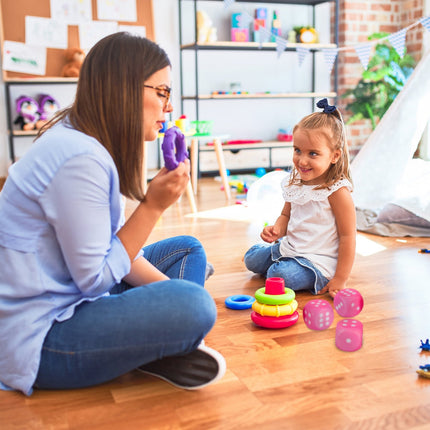 Ensemble de 6 dés en mousse rose pour enfants