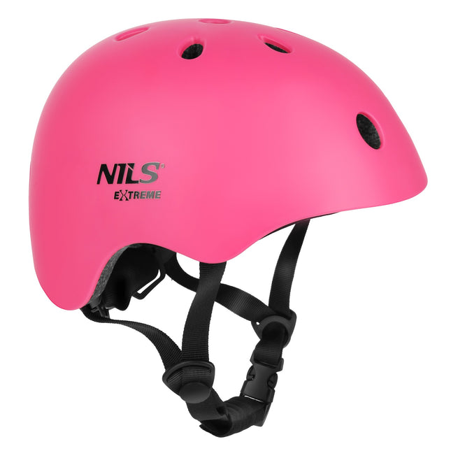 Casque rose pour le patinage, taille S (52-56 cm), léger