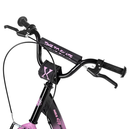 Trottinette rose pour enfants, hauteur réglable, légère