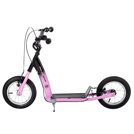 Trottinette rose pour enfants, hauteur réglable, légère
