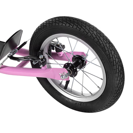 Trottinette rose pour enfants, hauteur réglable, légère