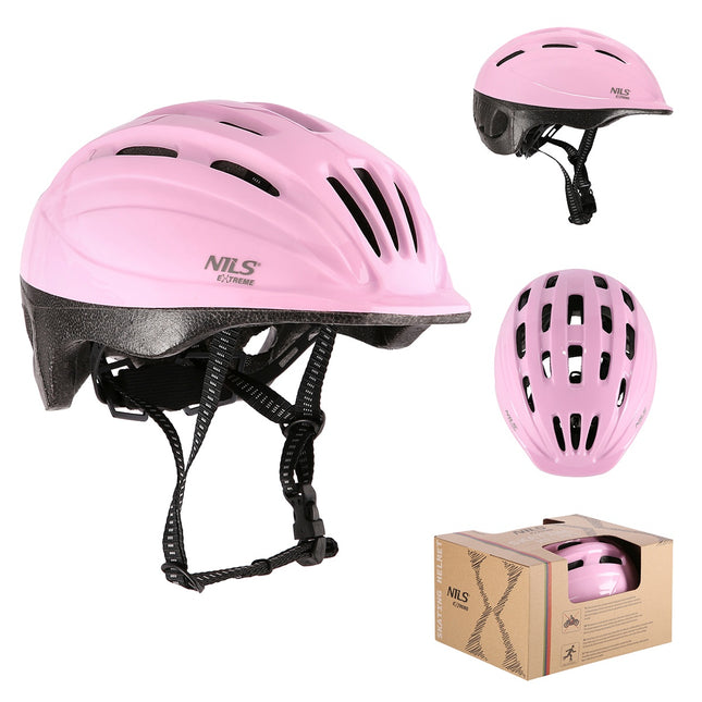 Casque rose moyen, taille 52-56 cm