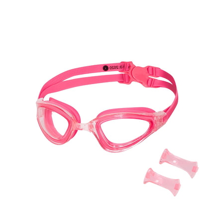 Rosa Schwimmbrille, Antibeschlag, UV-Schutz