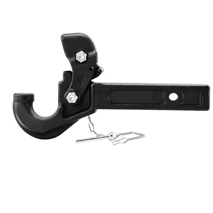 Pintle Hook Hitch, 20,000 lb, 2-Inch Receiver, 2.5-3 in Lunette