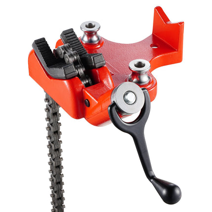 Pipe Chain Vise, 1/4-6 In Capacity, 28 In Chain