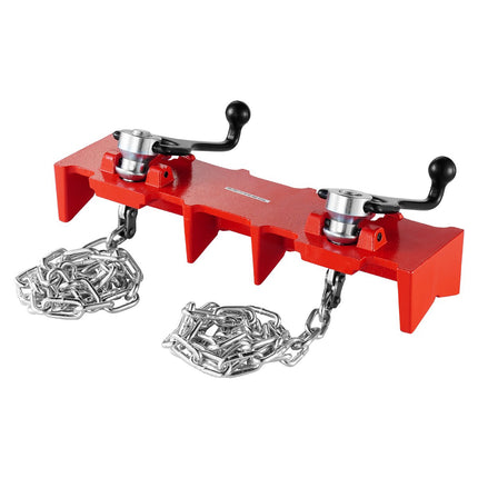 Pipe Welding Vise, 1/2-8 in, Dual Chain Cast Iron