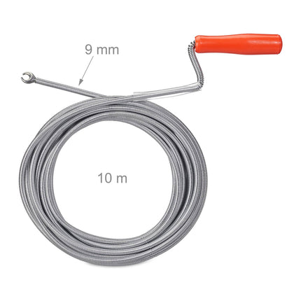 Spirale de nettoyage de tuyaux avec griffe