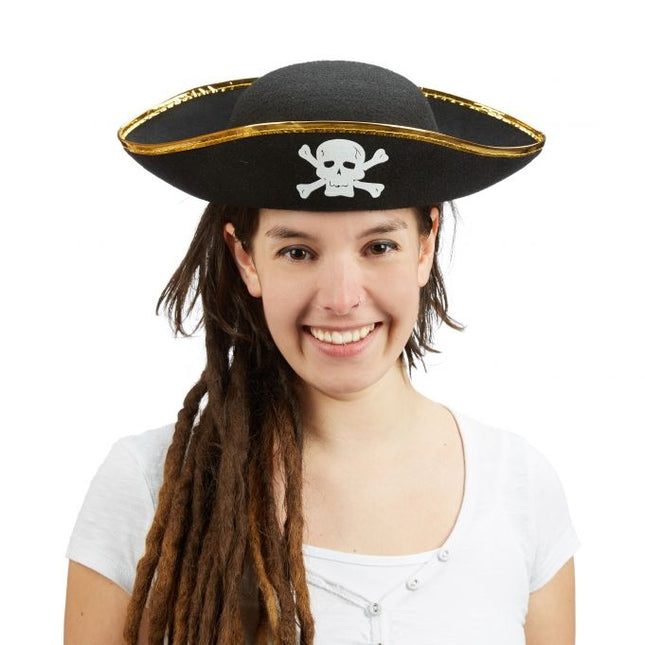 Chapeau de pirate noir