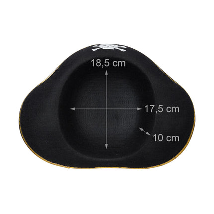 Chapeau de pirate noir
