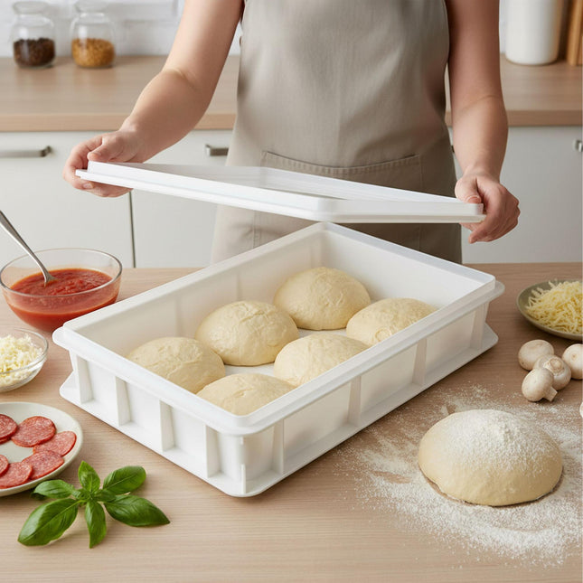 Boîte de fermentation pour pâte à pizza - Contient 12 boules, empilable