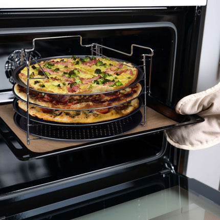 Pizzateller 4er Set mit Ständer