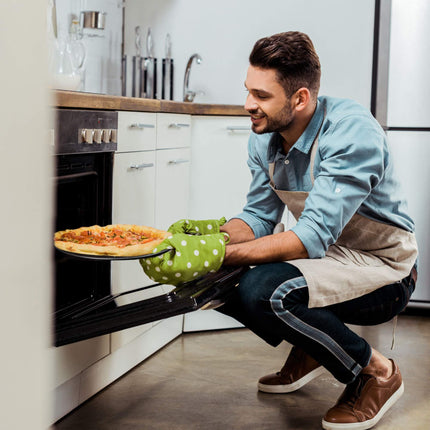 Pizzateller 4er Set mit Ständer