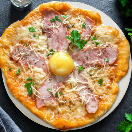Pierre à pizza ronde en cordiérite