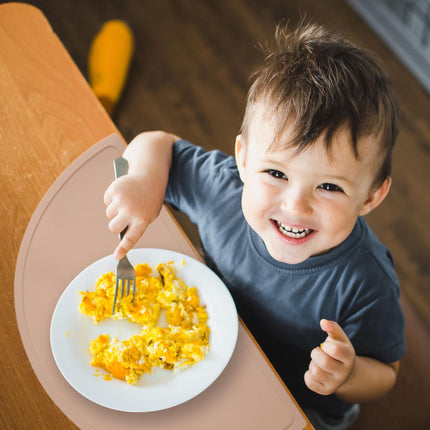 Tischset für Kinder in halbrunder Form