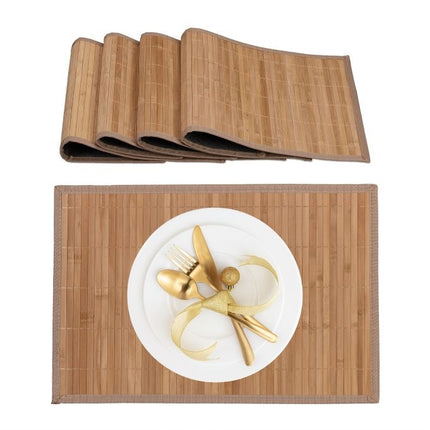 Tischsets 4er-Pack Bambus