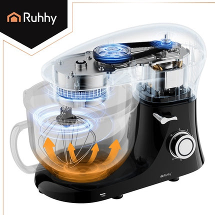 Planeten-Küchenmaschine, 6.2L Schüssel, 9-in-1 Funktionen