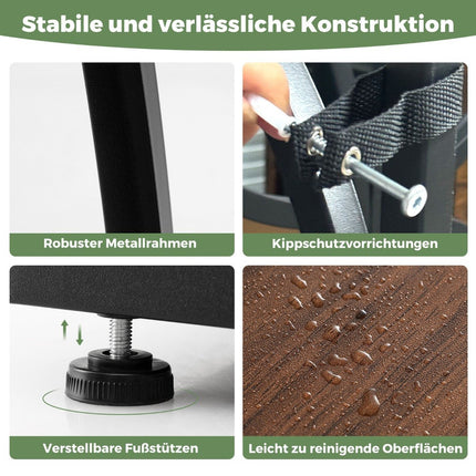 Pflanzenregal mit Wachstumsleuchten – 8-stöckiges Indoor-Regal