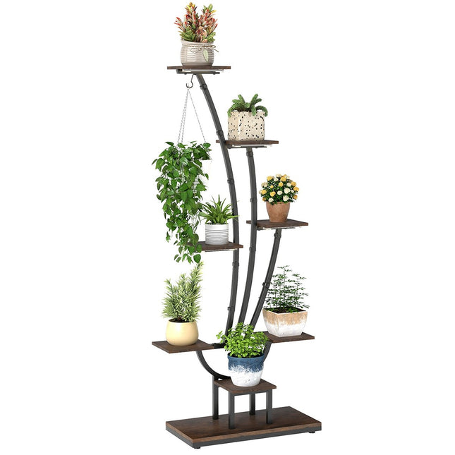 Support pour plantes avec lampes de culture - Étagère d'intérieur à 8 niveaux