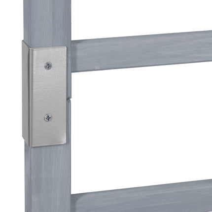 Pflanzkasten mit Spalierwand in Grau