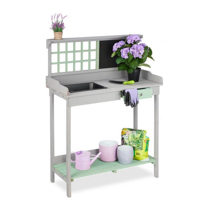 Table jardinière avec baignoire