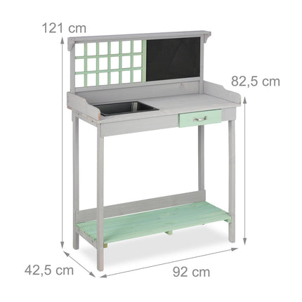 Table jardinière avec baignoire
