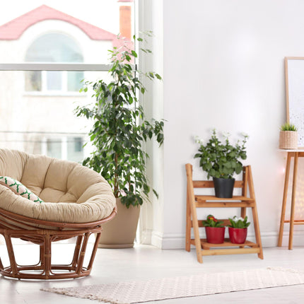 Étagère à plantes en bois