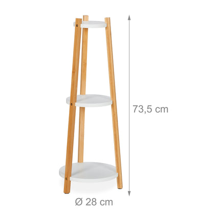 Plant stand with 3 shelves