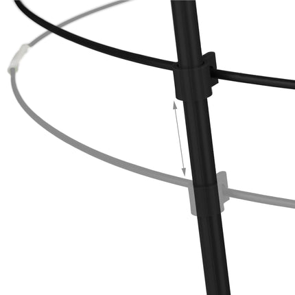Pflanzenstütze 76 cm schwarz, 2er Set
