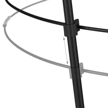 Pflanzenstütze 76 cm schwarz, 6er Set